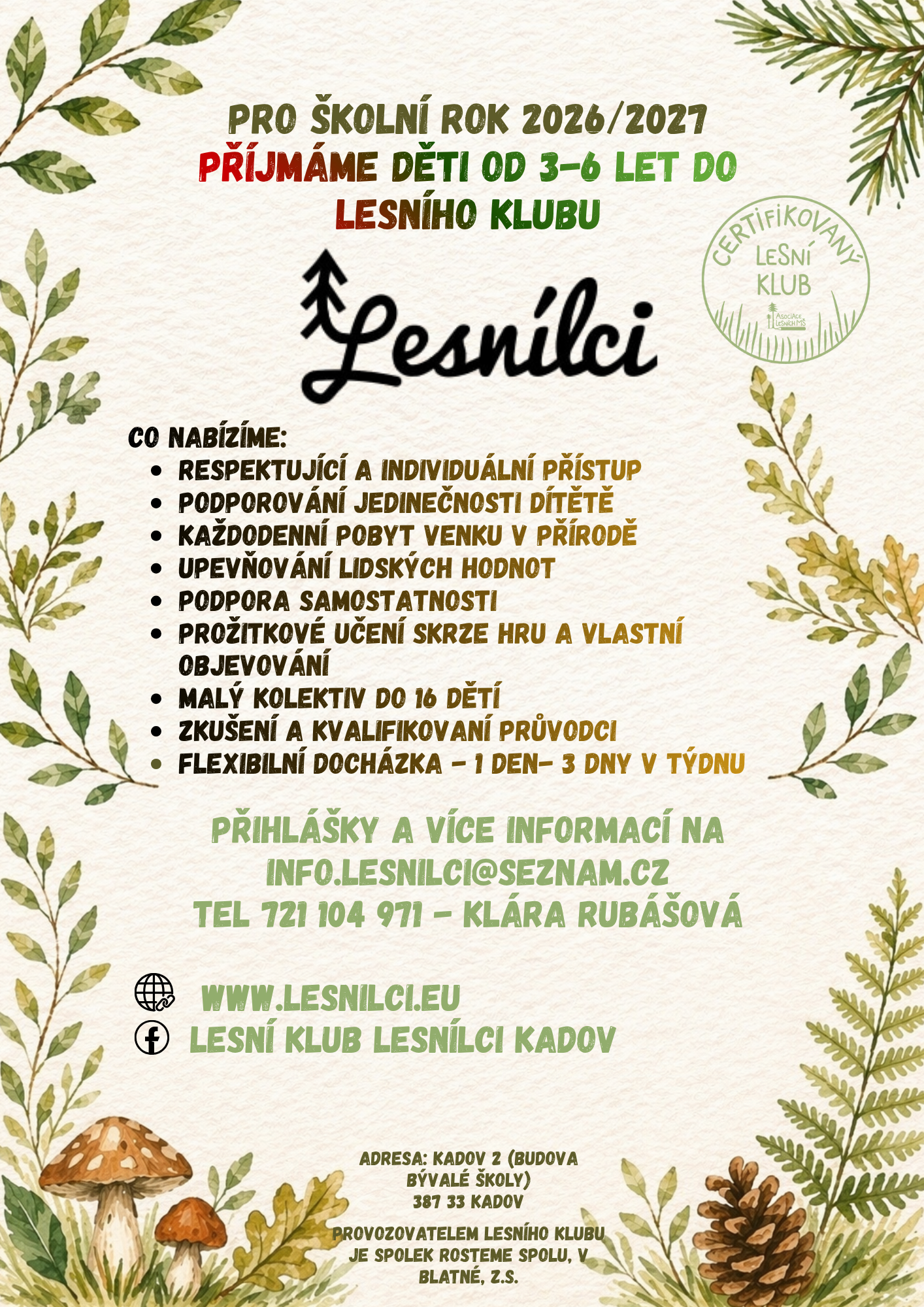 Nábor nových Lesnílků (1)